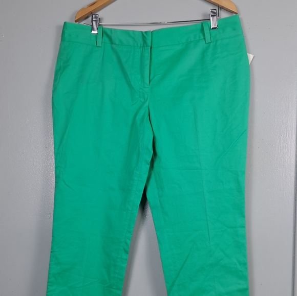 Attitude Pants - Attitude by Jay Manuel Pants Green Women’s Stretch Narrow Leg 36x28 Zip Pockets